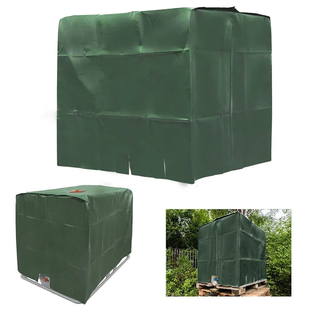 1000 Liters IBC Water Tank Cover Silver Black Gray Green Outdoor Garden Furniture Waterproof Sun Protection