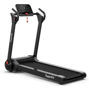 2.25HP Folding Electric Motorized Treadmill-Black