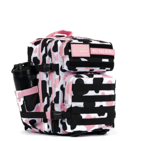 25L Backpack Pink Black Cow