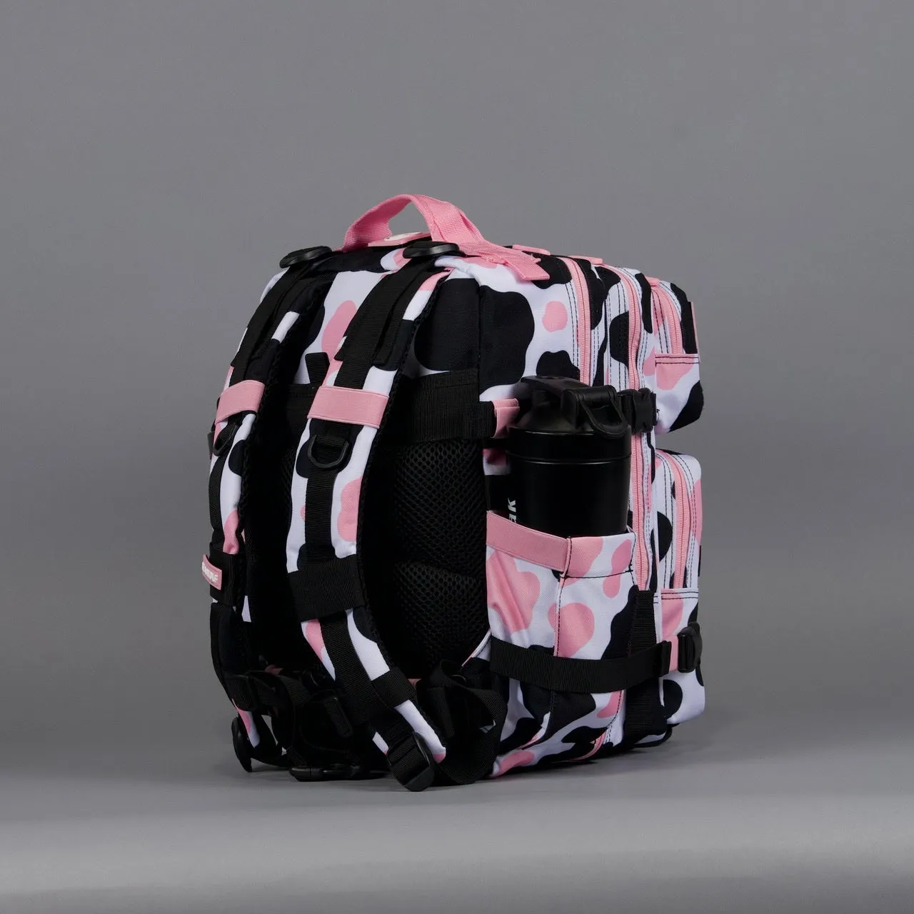 25L Backpack Pink Black Cow