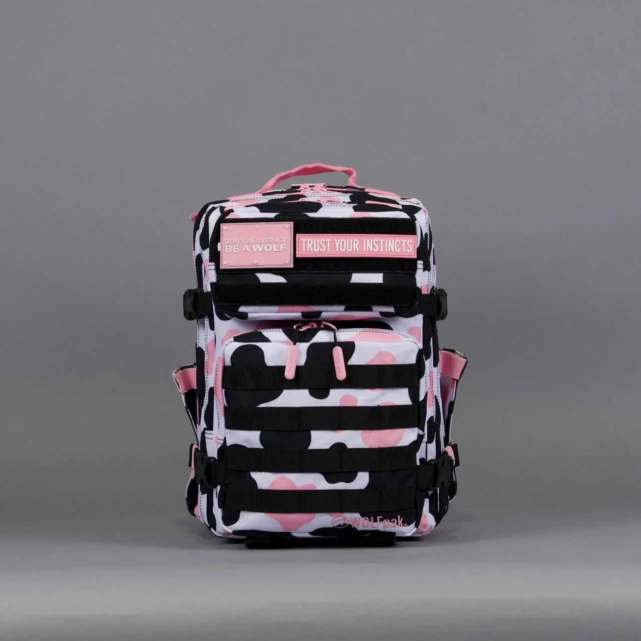 25L Backpack Pink Black Cow