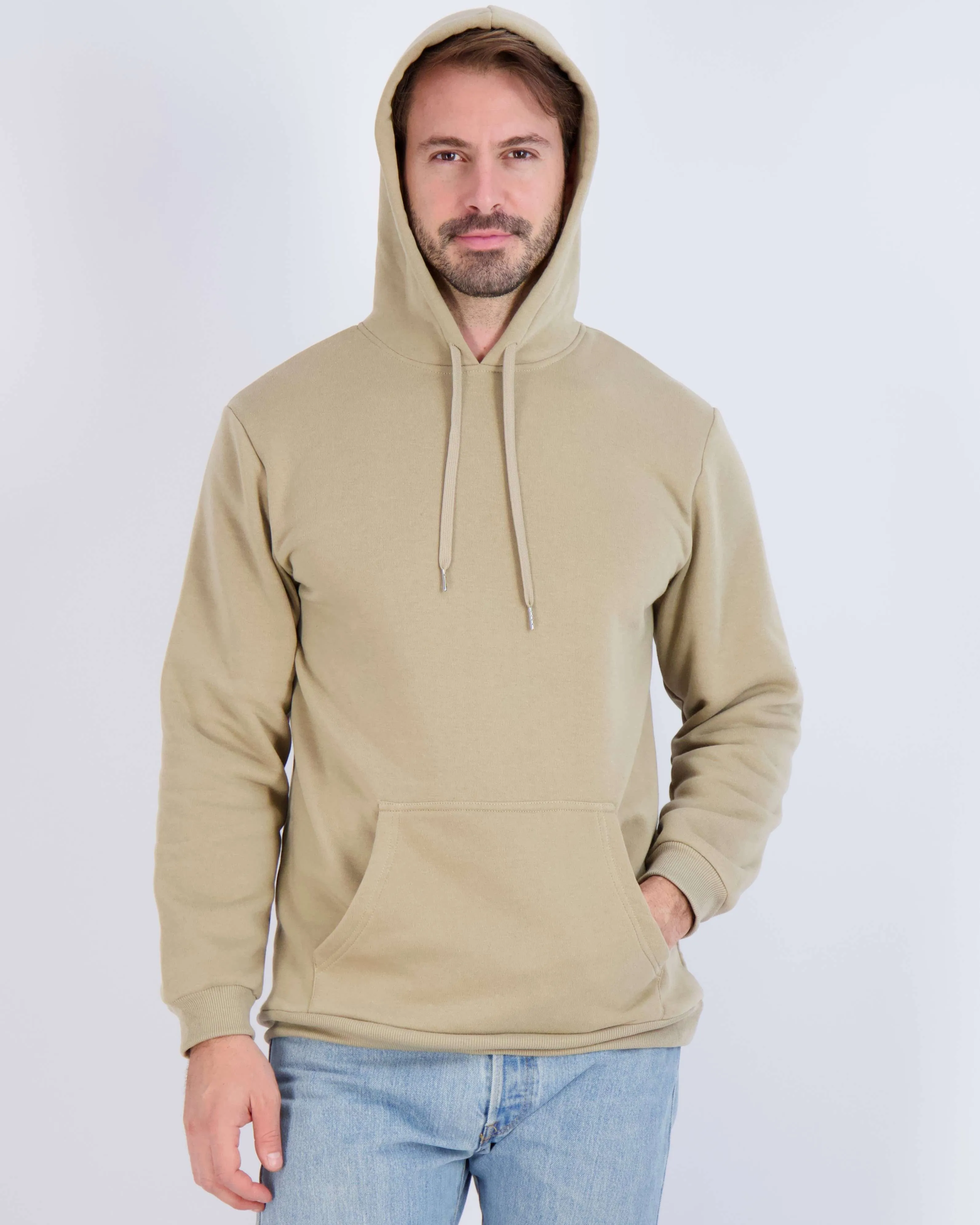 3 Pack: Mens Fleece Pullover Hoodie Sweatshirt