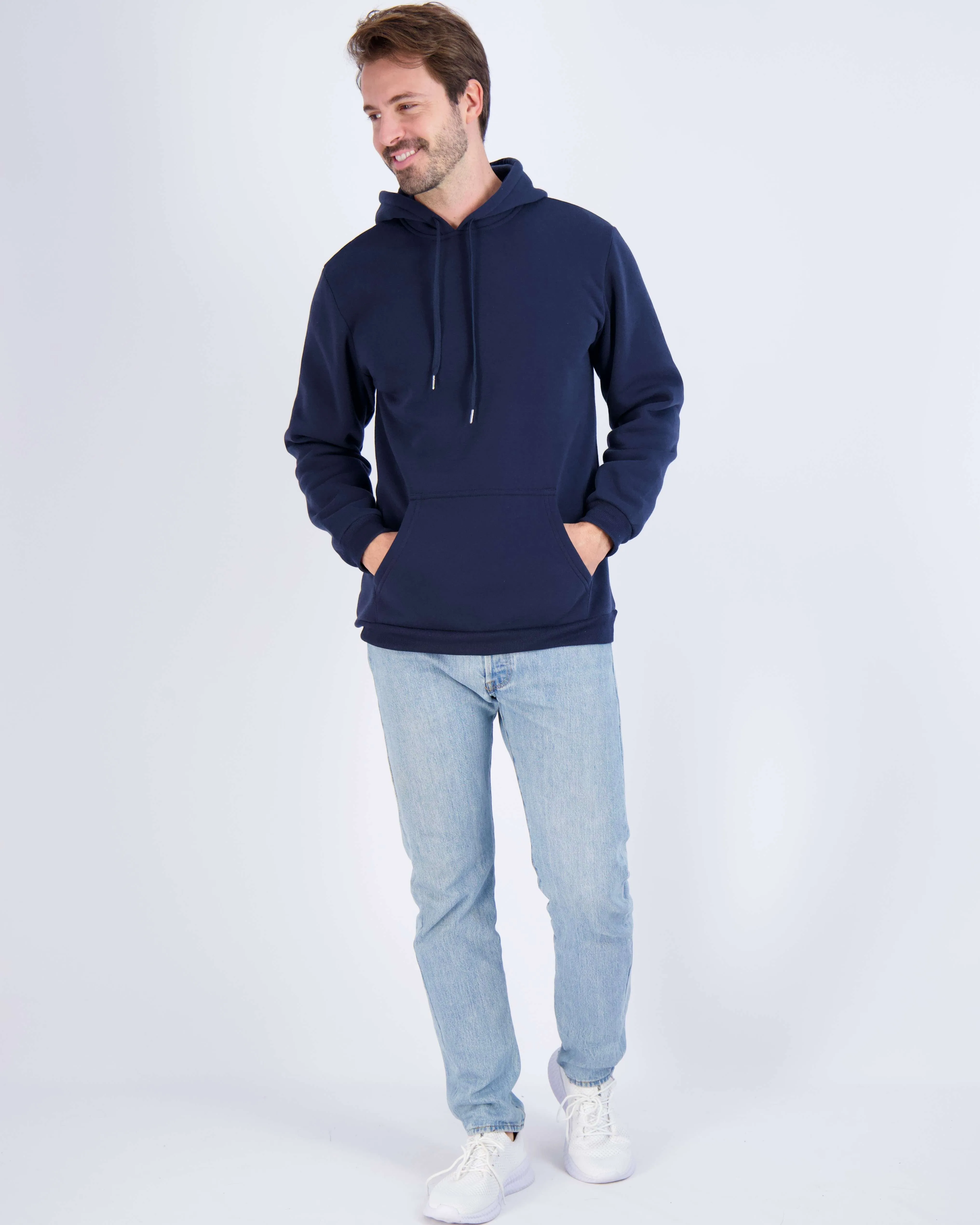 3 Pack: Mens Fleece Pullover Hoodie Sweatshirt