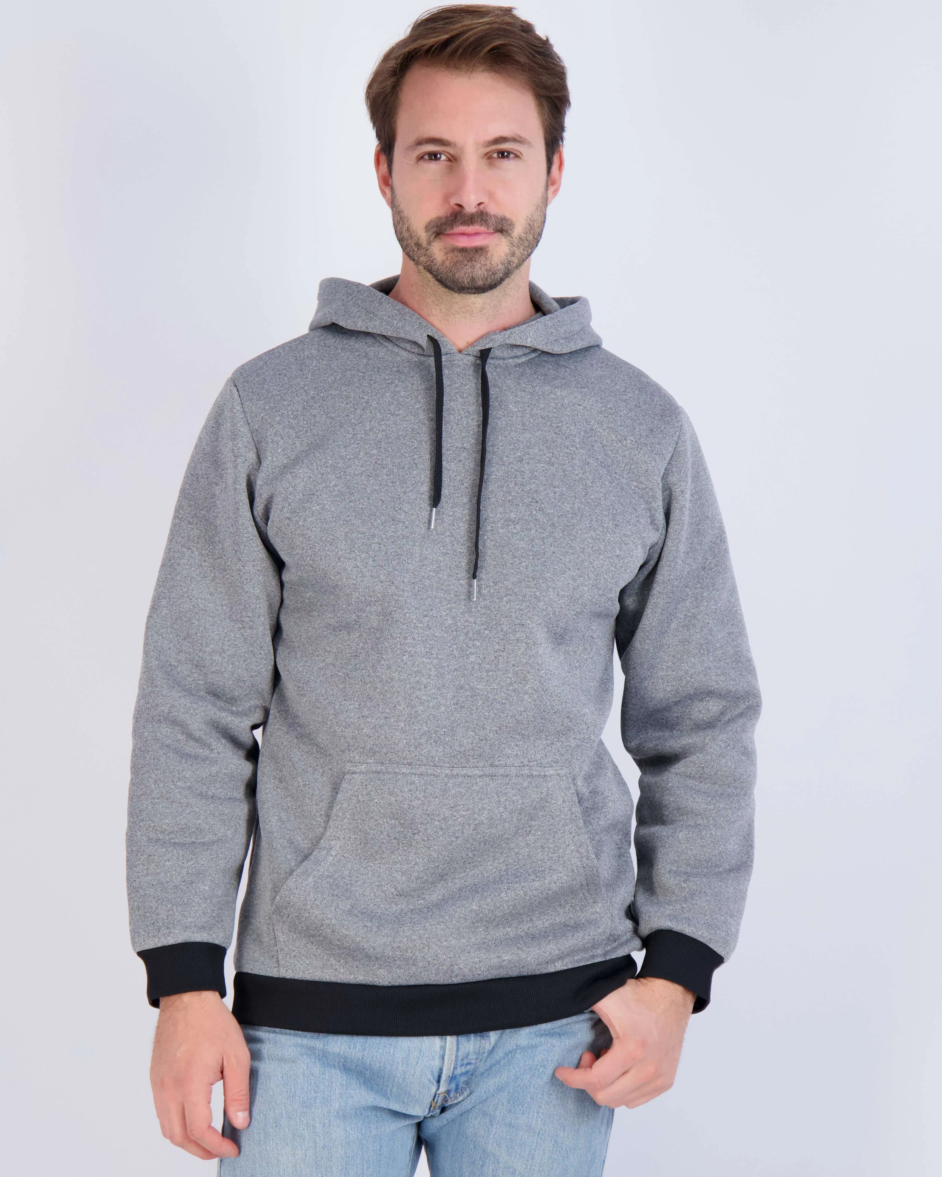 3 Pack: Mens Fleece Pullover Hoodie Sweatshirt