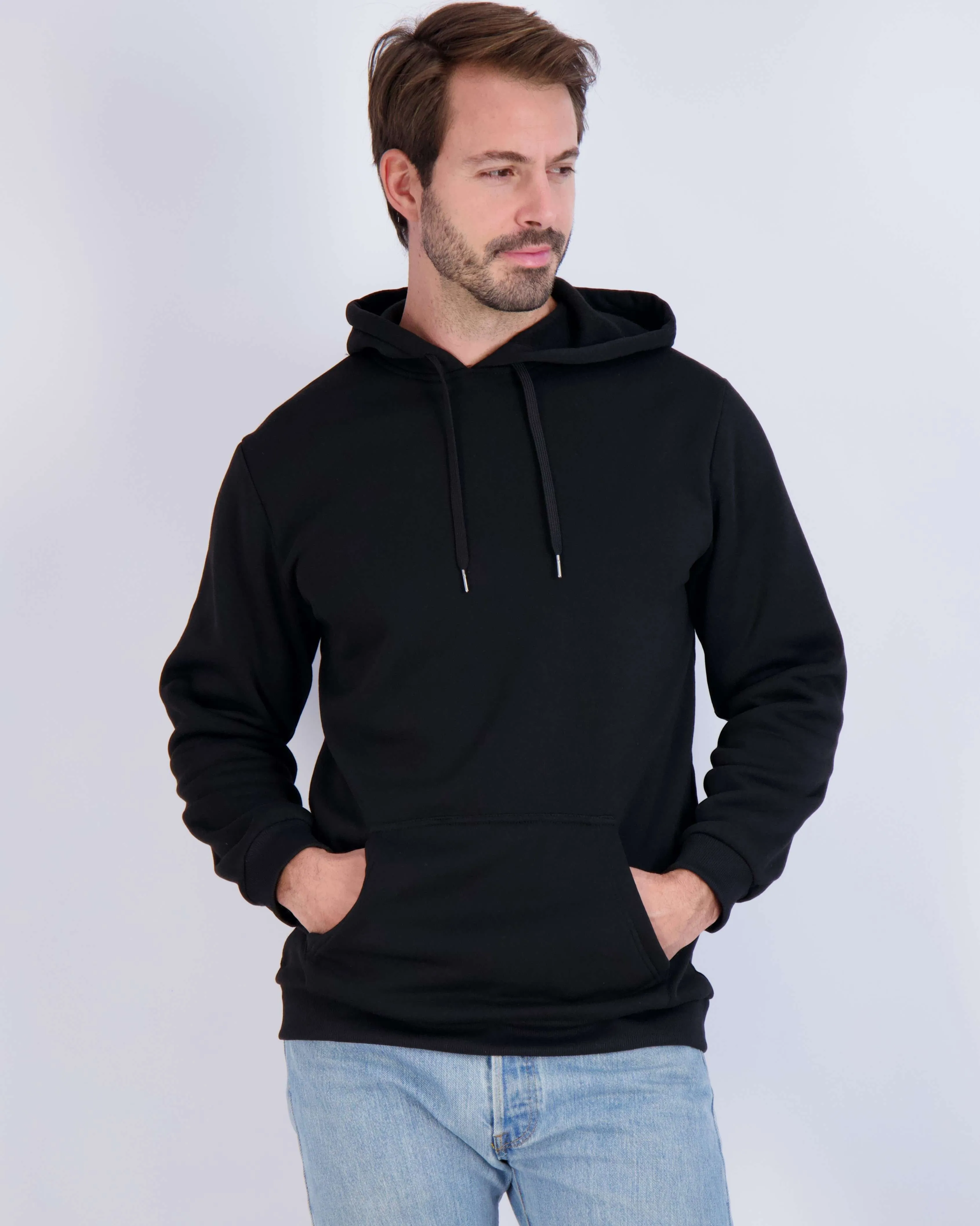 3 Pack: Mens Fleece Pullover Hoodie Sweatshirt