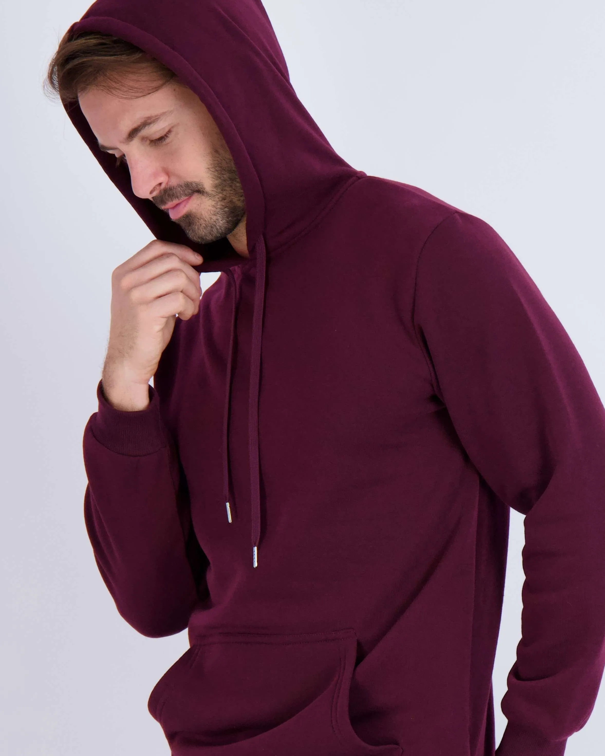 3 Pack: Mens Fleece Pullover Hoodie Sweatshirt