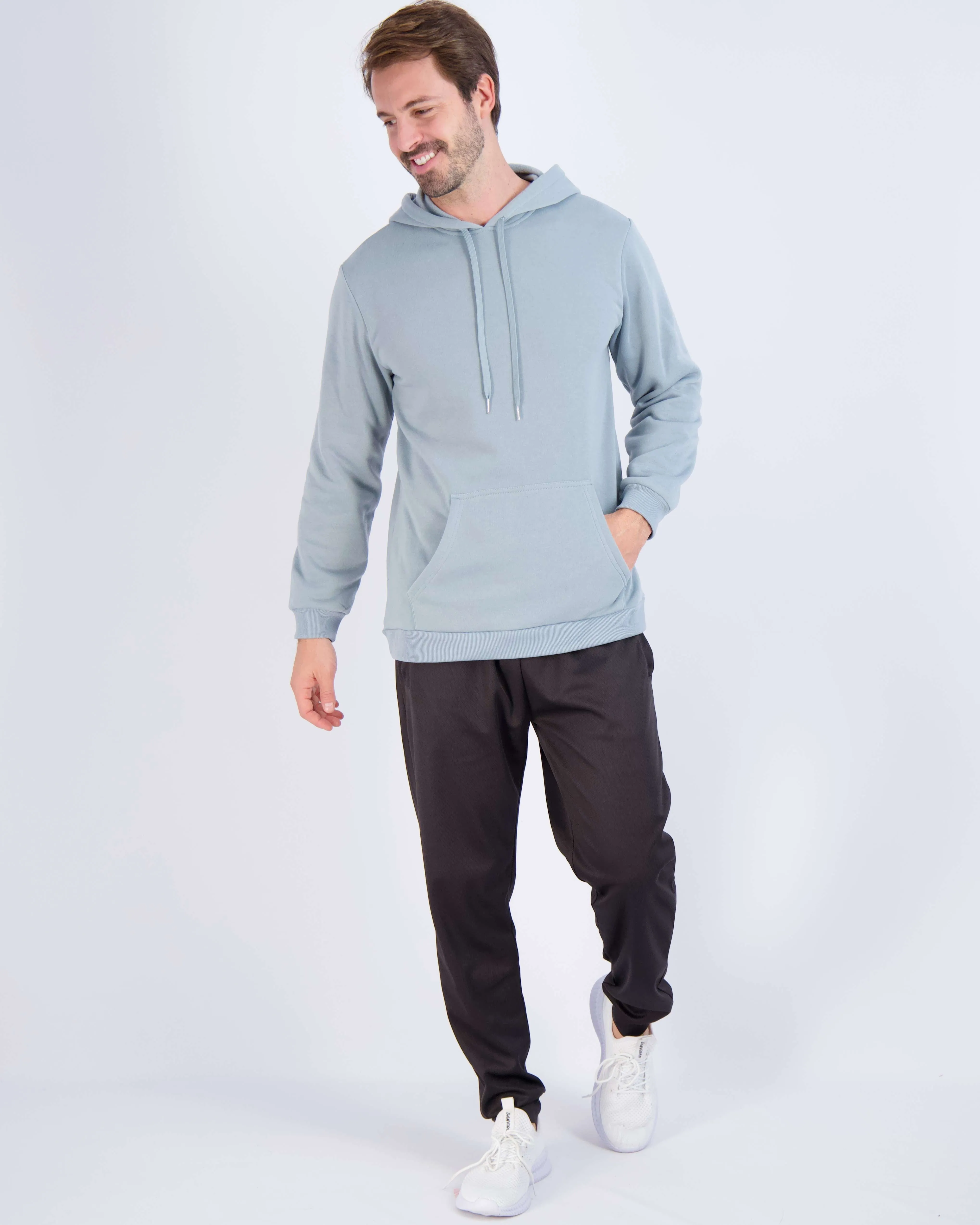 3 Pack: Mens Fleece Pullover Hoodie Sweatshirt