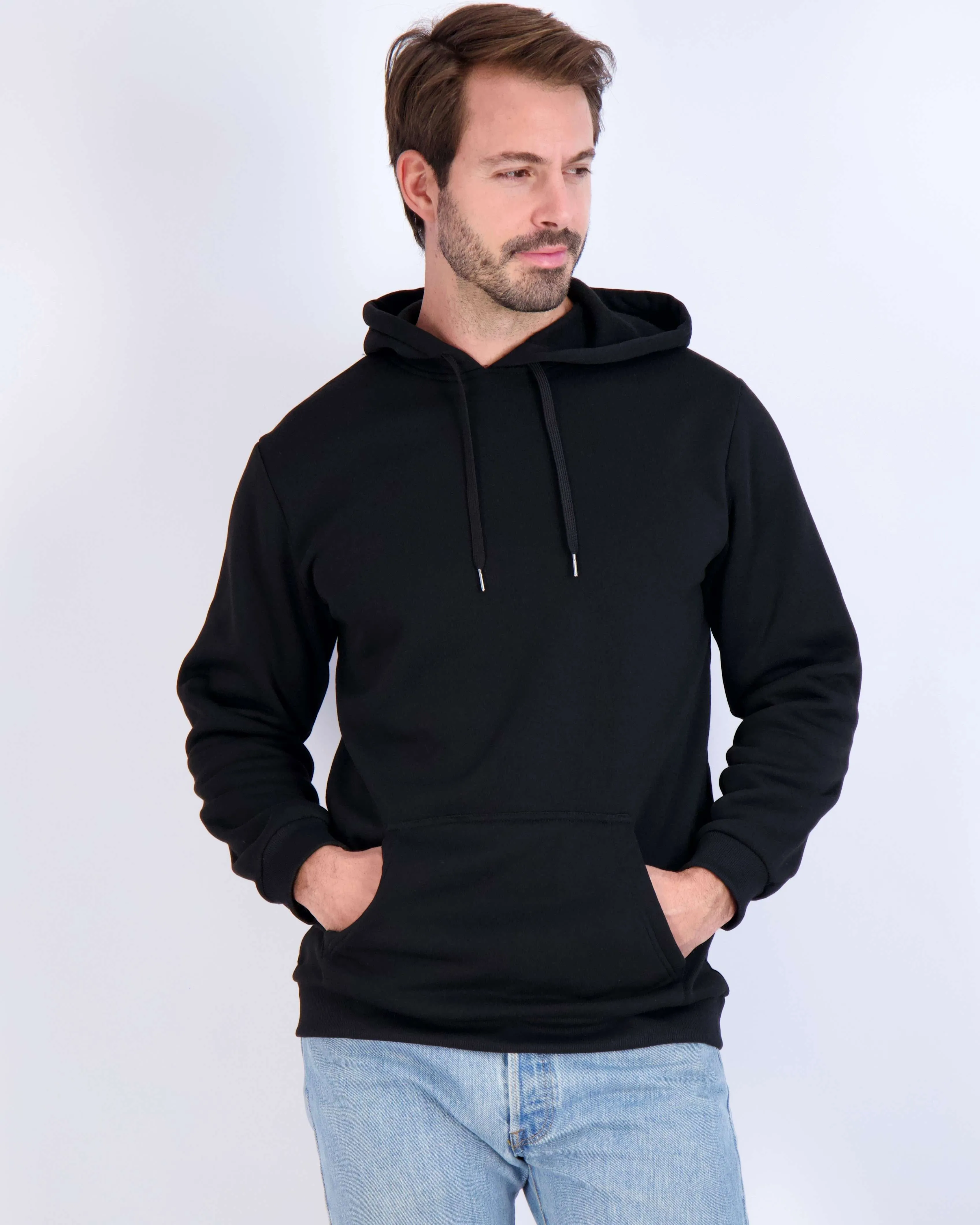 3 Pack: Mens Fleece Pullover Hoodie Sweatshirt