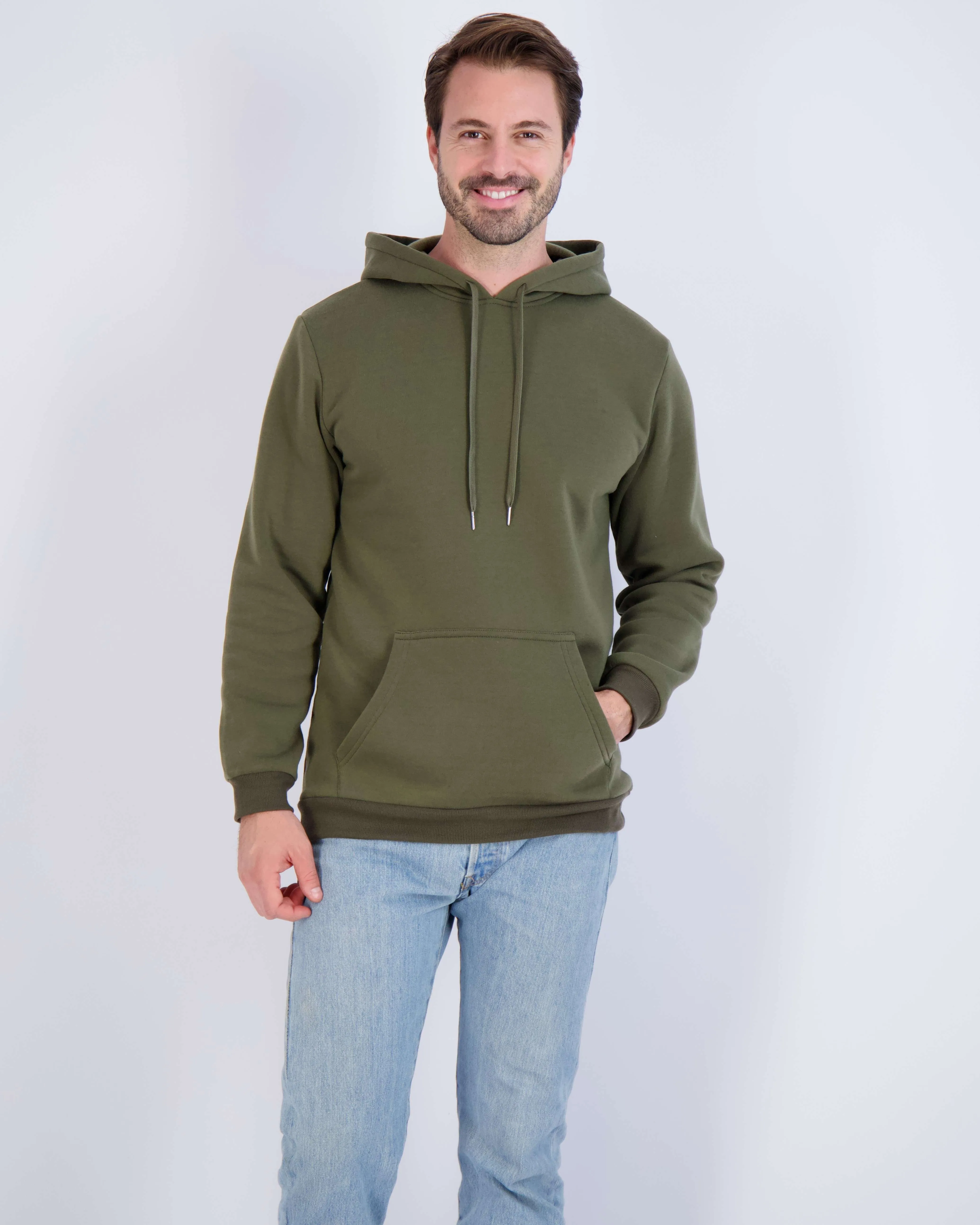 3 Pack: Mens Fleece Pullover Hoodie Sweatshirt