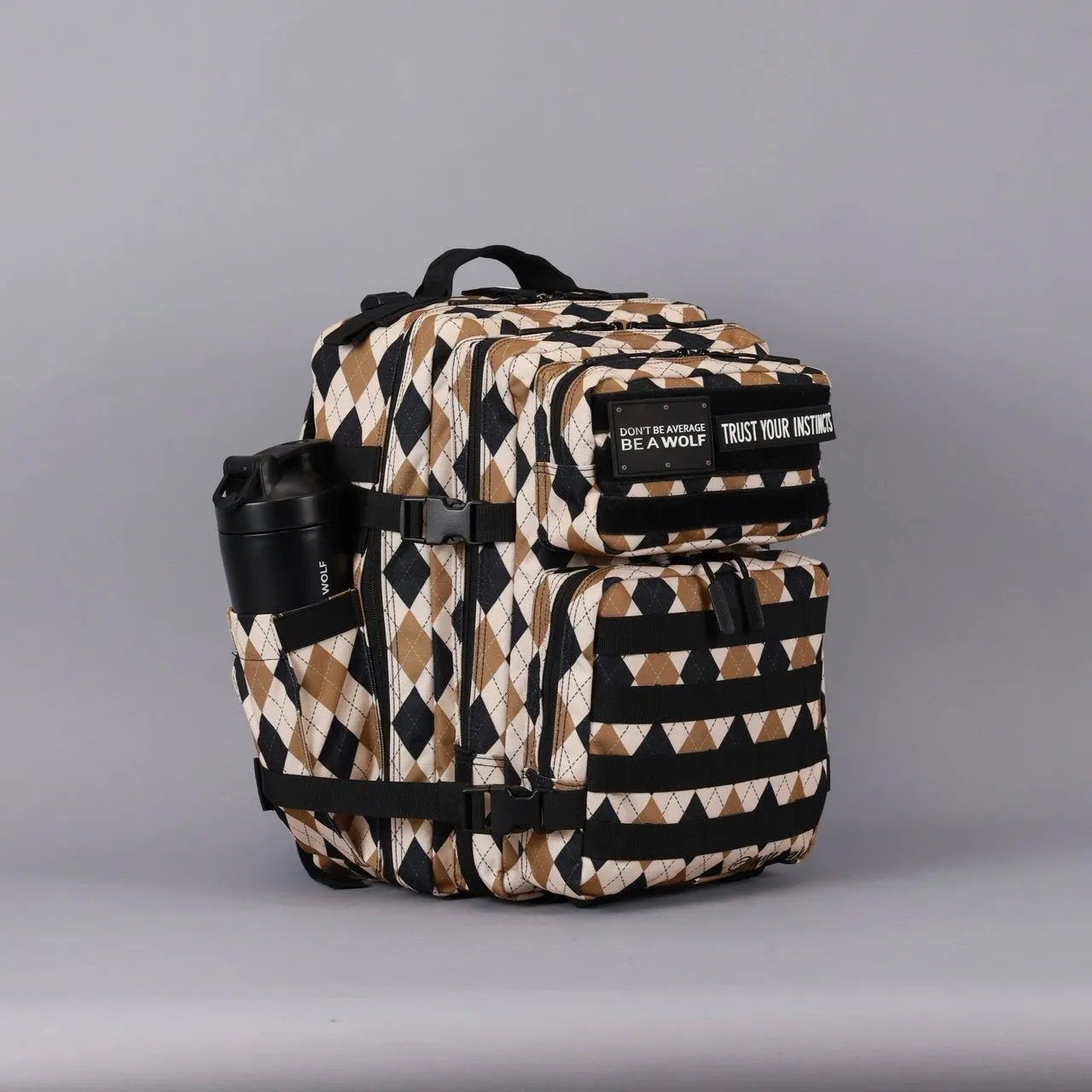 35L Backpack Argyle Print