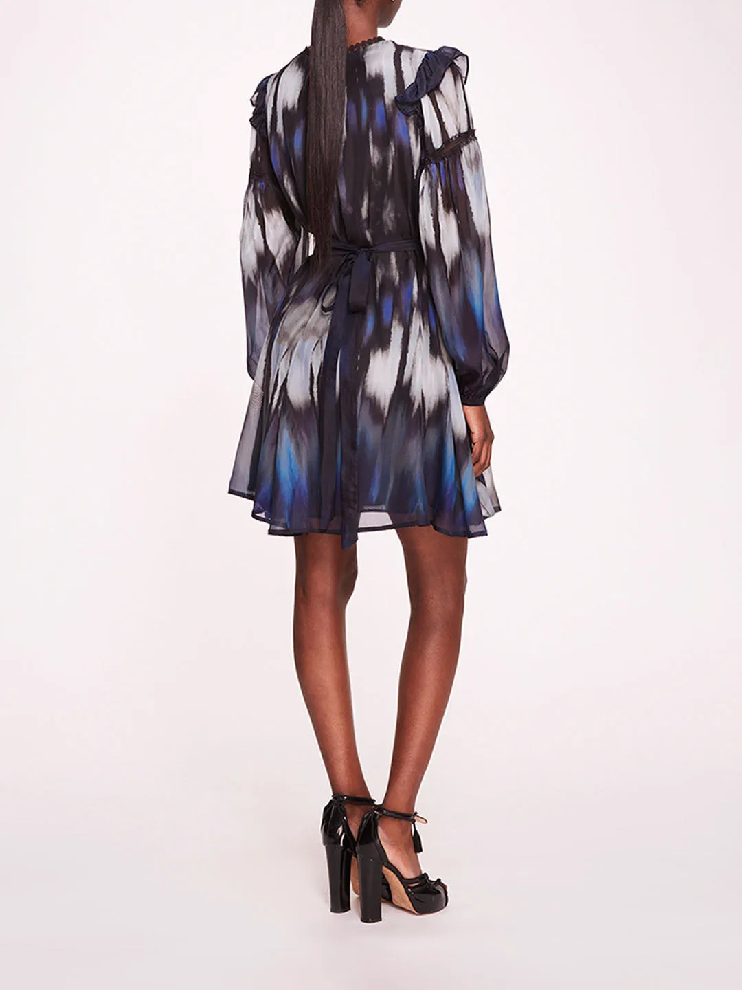 Abstract Viscose Mini Dress