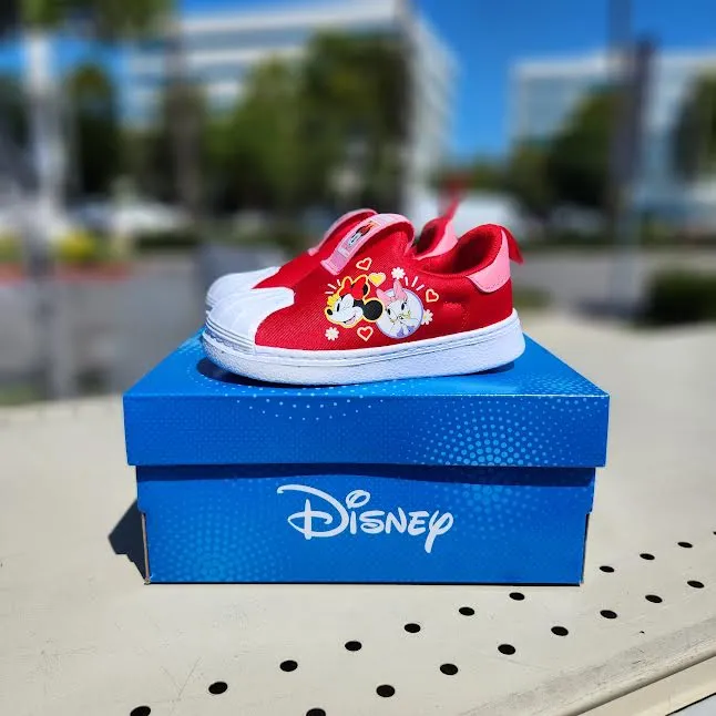 ADIDAS ORIGINALS X DISNEY SUPERSTAR 360 I SHOES KIDS SCARLET PINK