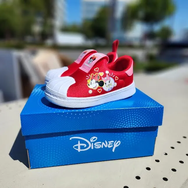 ADIDAS ORIGINALS X DISNEY SUPERSTAR 360 I SHOES KIDS SCARLET PINK