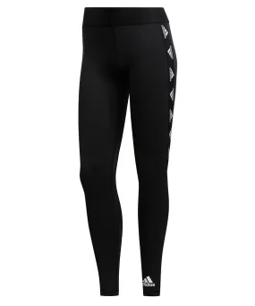 ADIDAS WOMEN'S ALPHASKIN BADGE OF SPORT TIGHTS - BLACK/WHITE