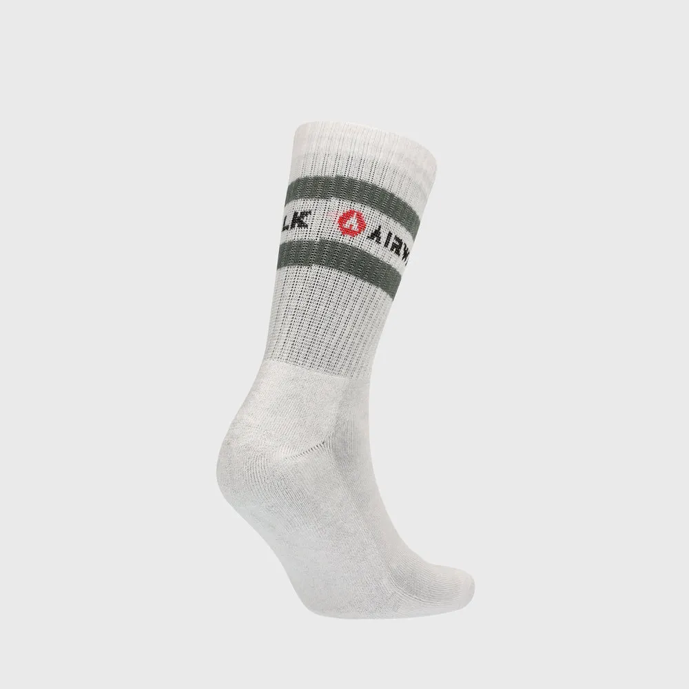 Airwalk Unisex 3 Pack Stripe Socks White/Multi _ 182415 _ White