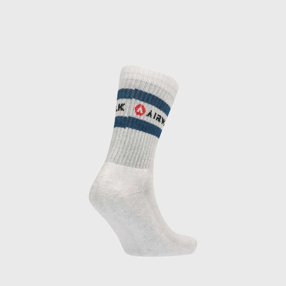 Airwalk Unisex 3 Pack Stripe Socks White/Multi _ 182415 _ White