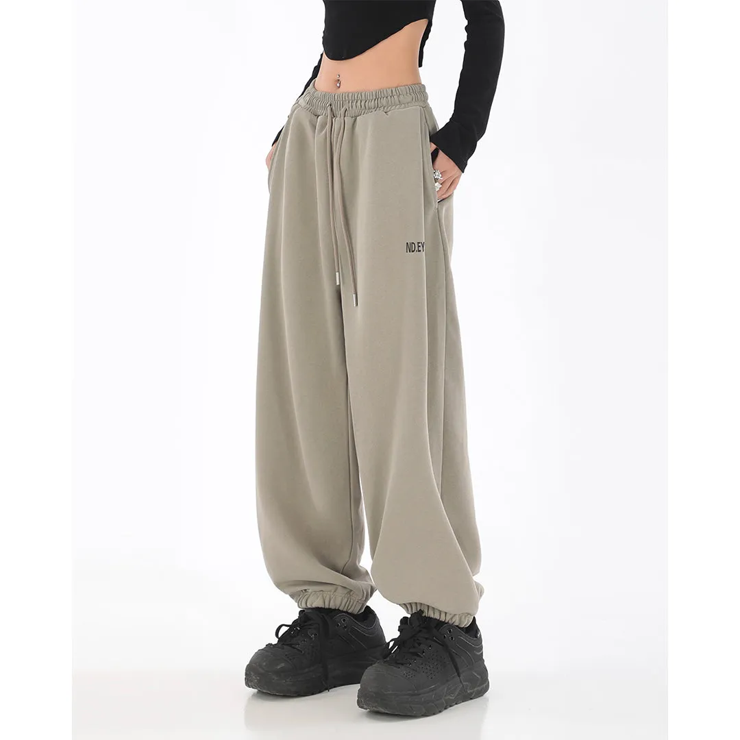 Anna Loose Baggy High Waist Straight Sweatpants