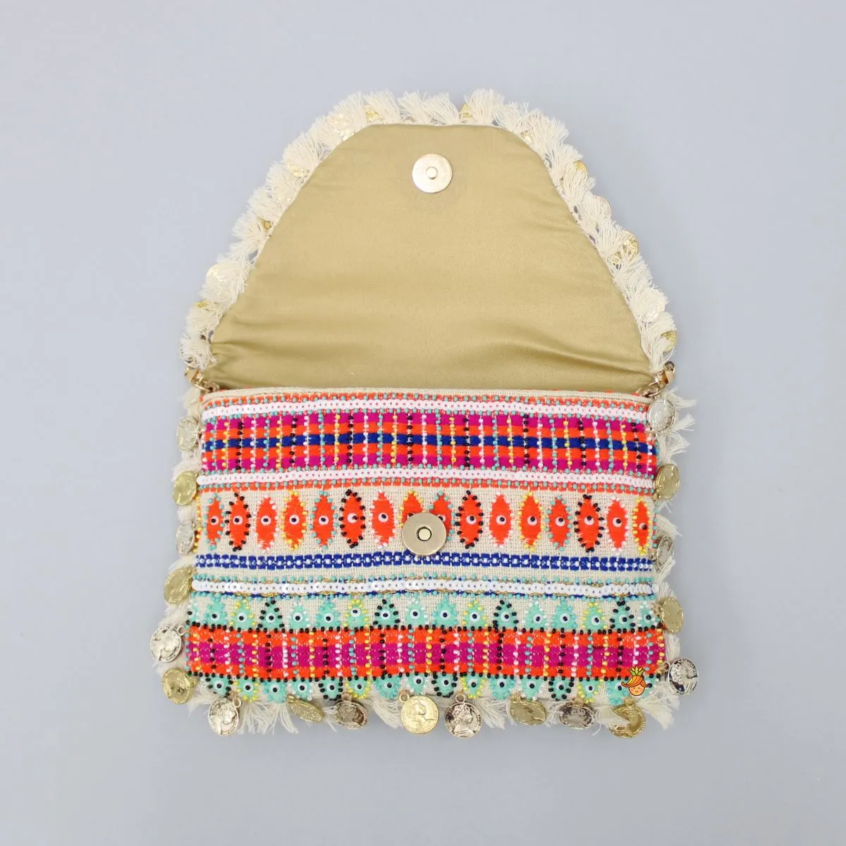 Beaded Multicolour Sling Bag