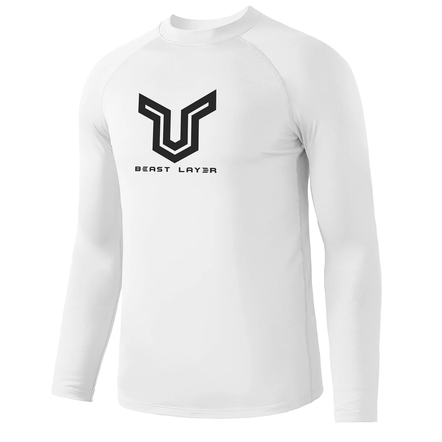 Beast Surf Shirt UPF50  Rash Guard for Men - White