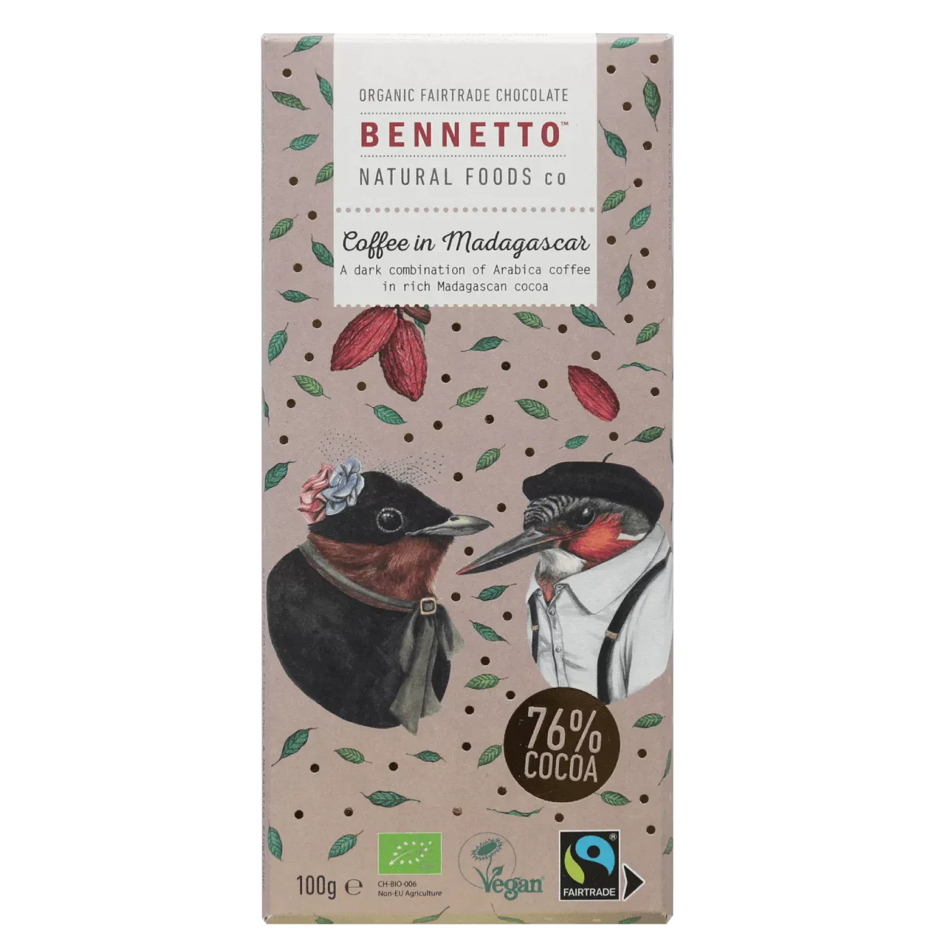 Bennetto Organic Chocolate Blocks - 100g