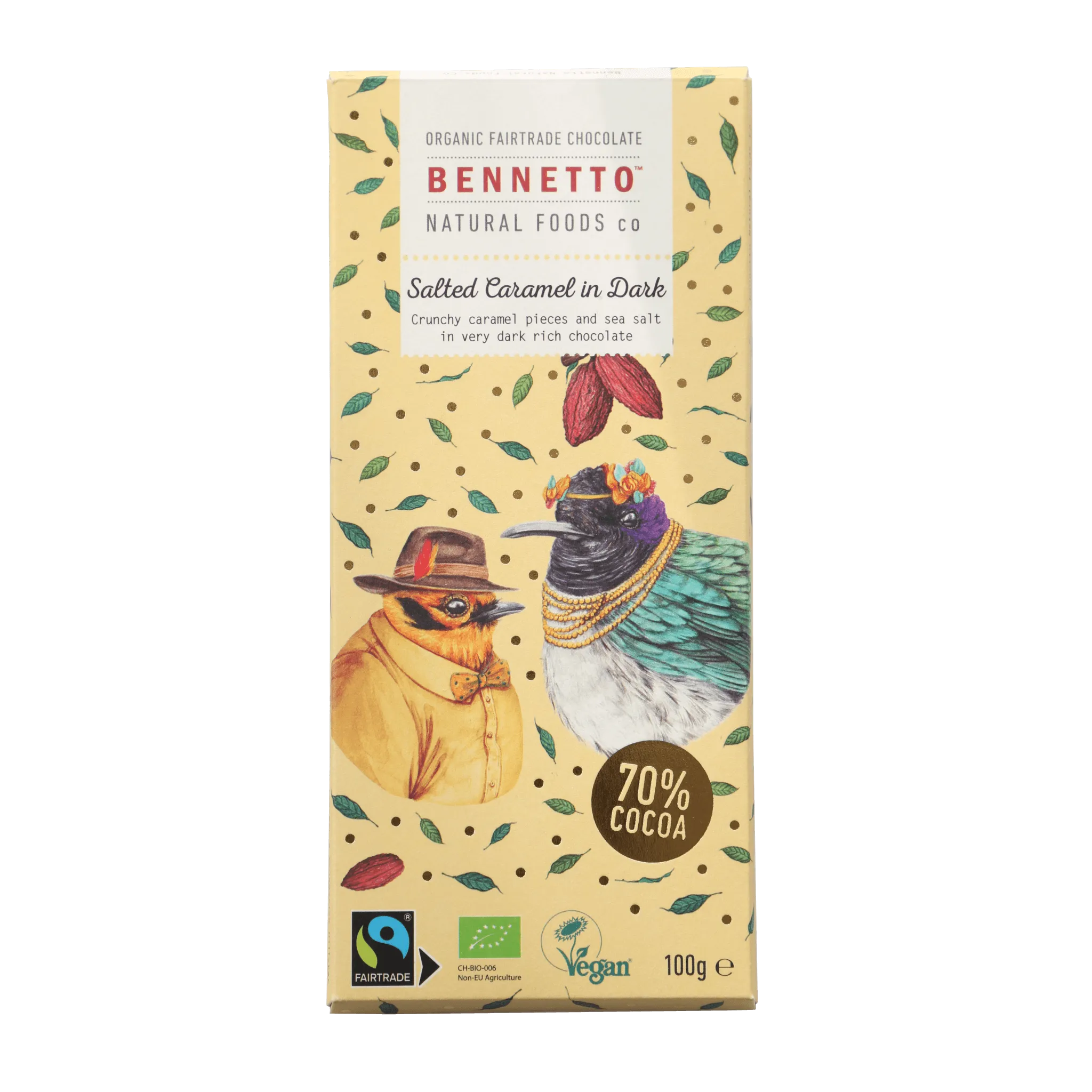 Bennetto Organic Chocolate Blocks - 100g