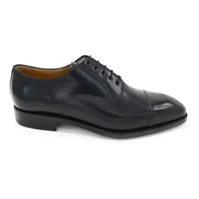 Berwick 1707 Premium Grade Cordovan Straight Cap Oxford (5217) - Black