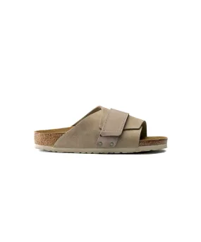 Birkenstock Kyoto Suede/Nubuck Leather Taupe Sandals