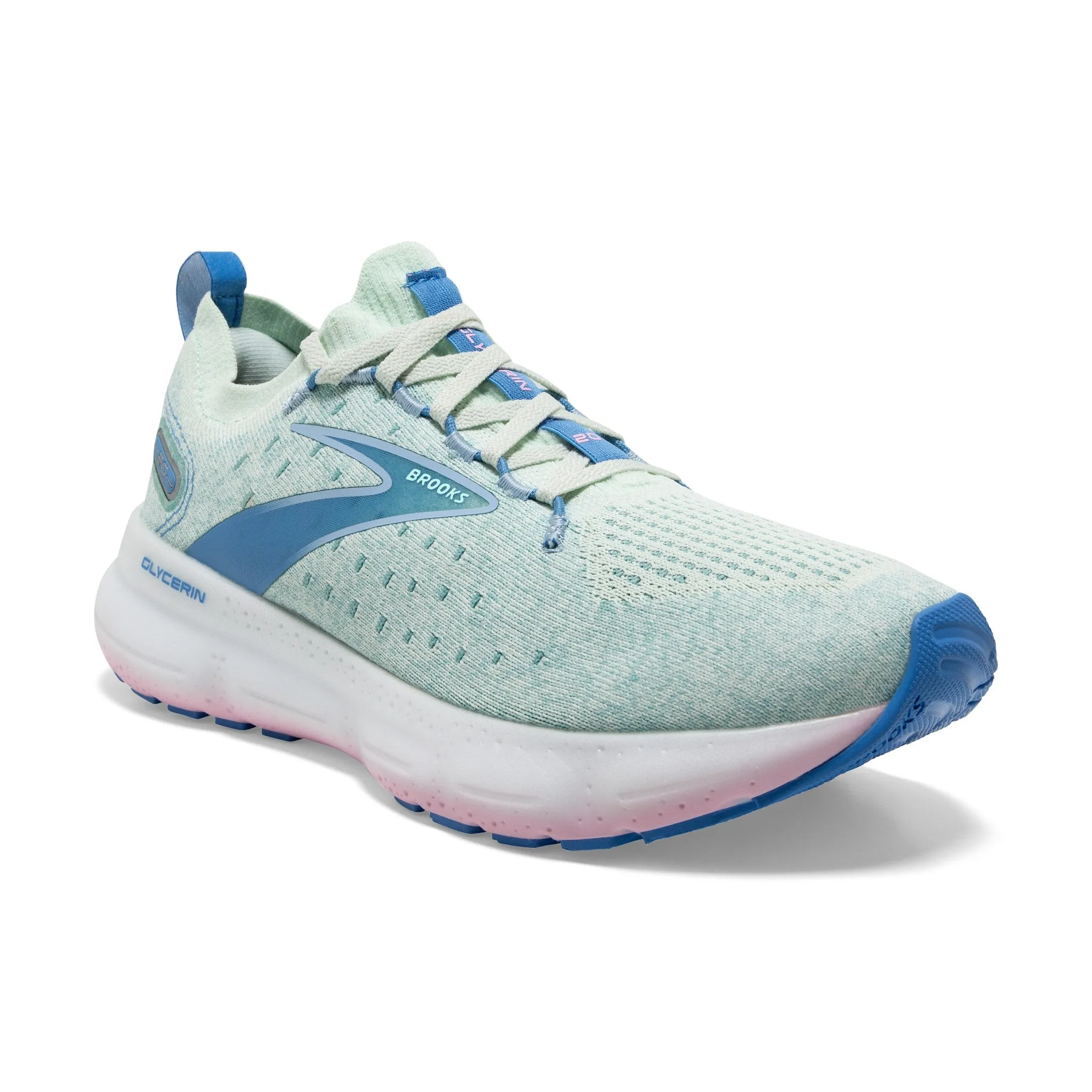 Brooks Glycerin StealthFit 20 Blue Glass Marina Women's