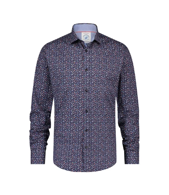 Bubble Structure Shirt - Navy