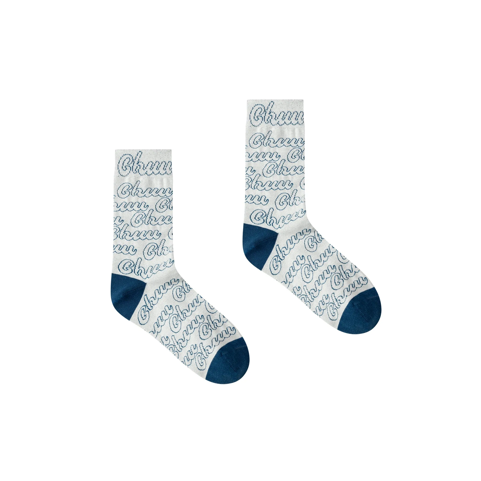 Color Chuu Lettering Pattern Socks