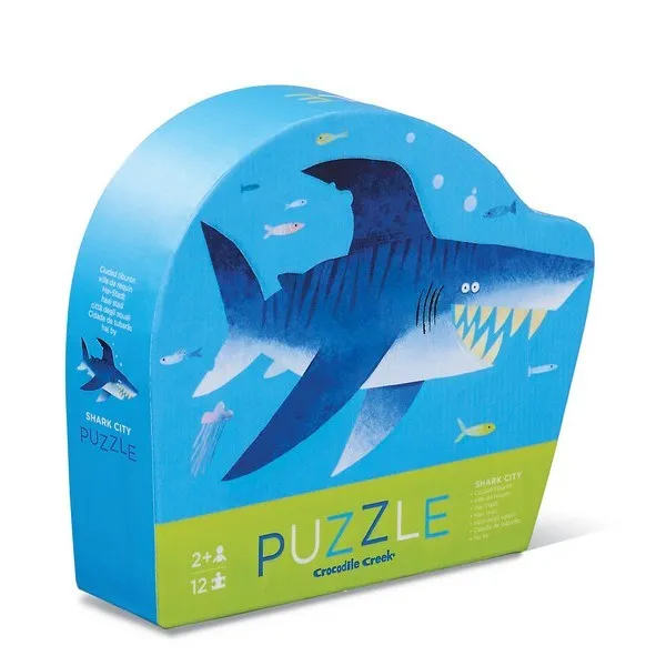 Crocodile Creek: 12pc Mini Puzzle Shark City