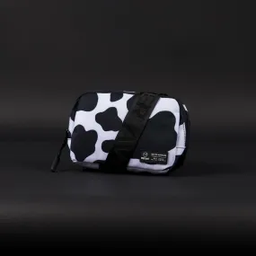 Crossbody Pack Black White Cow