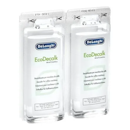 De'Longhi Mini EcoDecalk Descaling Solution - For Coffee Machines, 100ml, 2 Pack