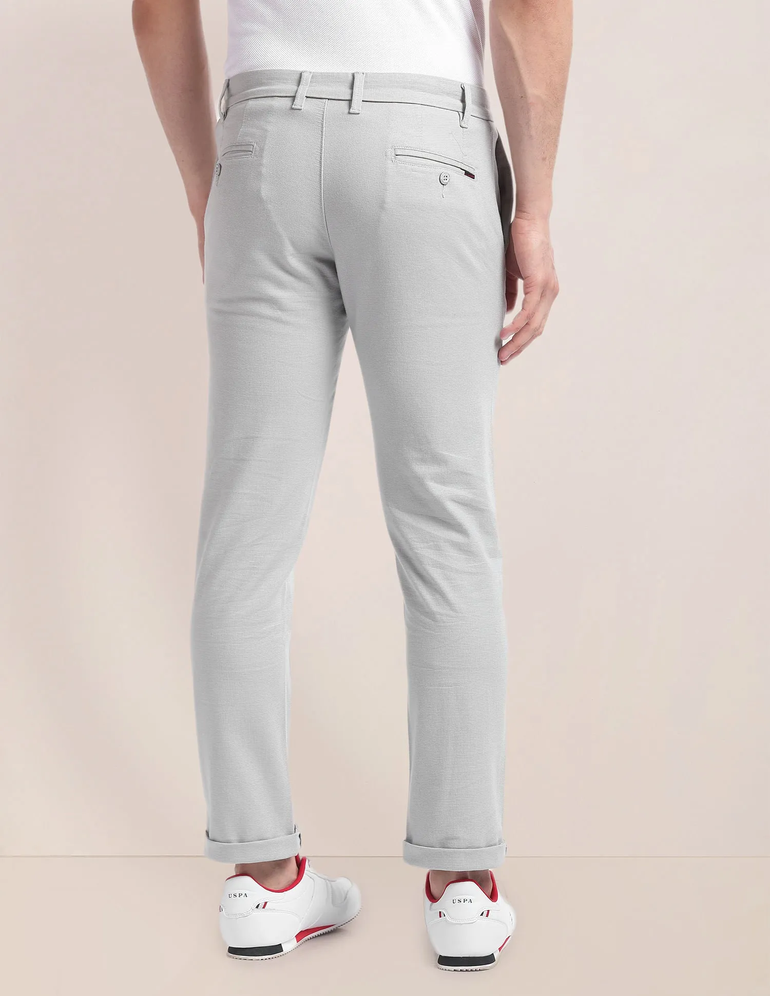 Denver Slim Fit Dobby Trousers