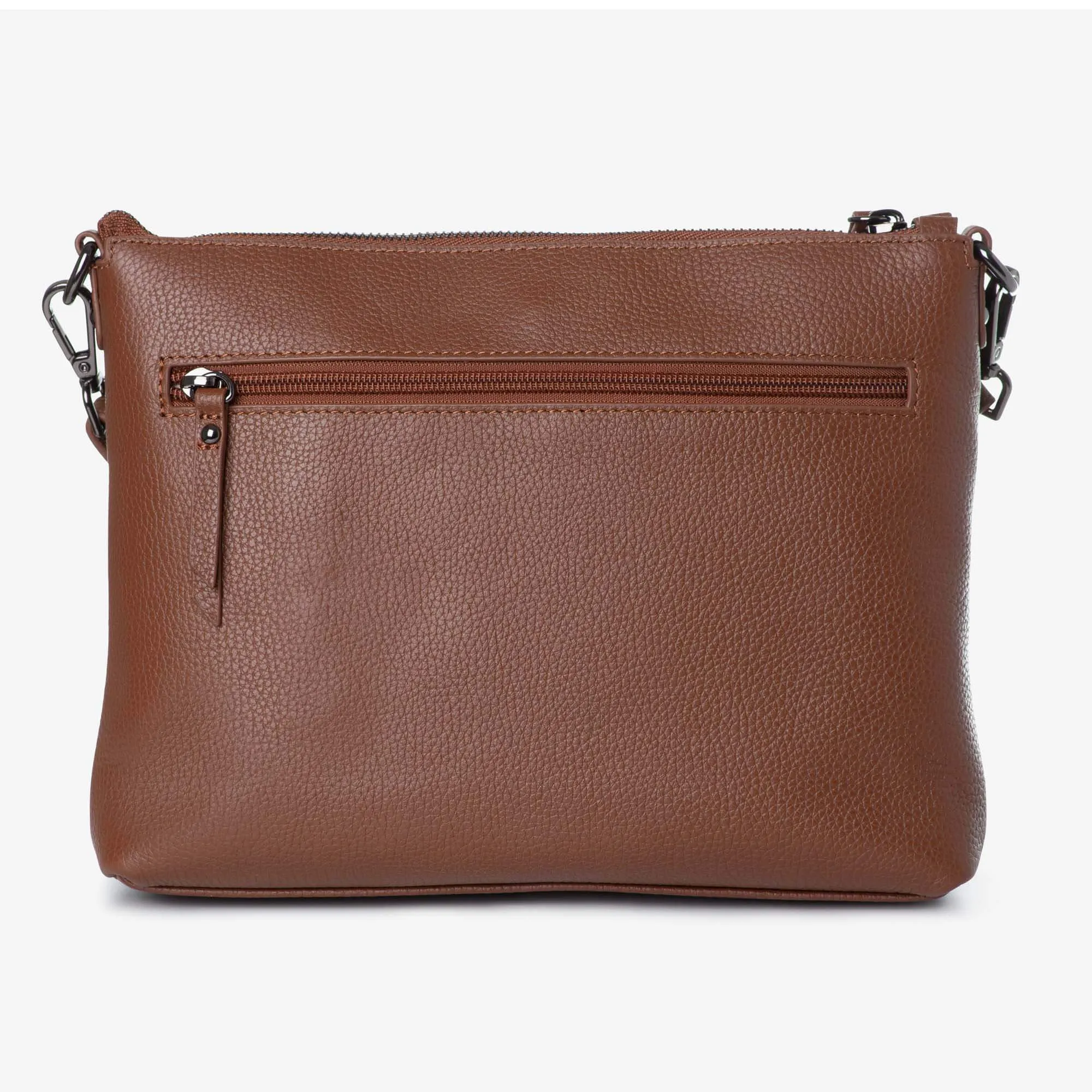 Everyday Leather Crossbody Bag - Tan