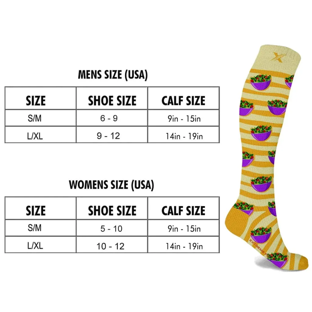 Food Love Compression Socks (3-Pairs)