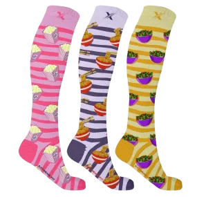 Food Love Compression Socks (3-Pairs)