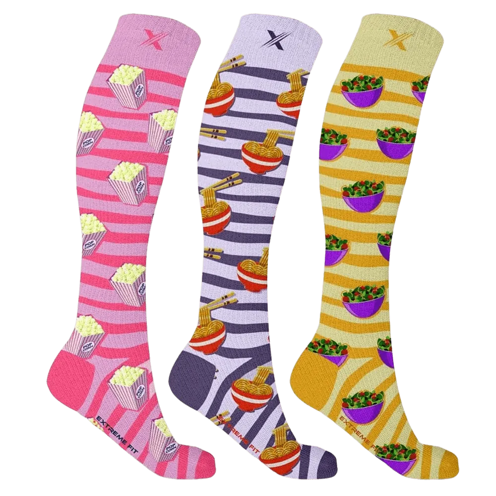 Food Love Compression Socks (3-Pairs)