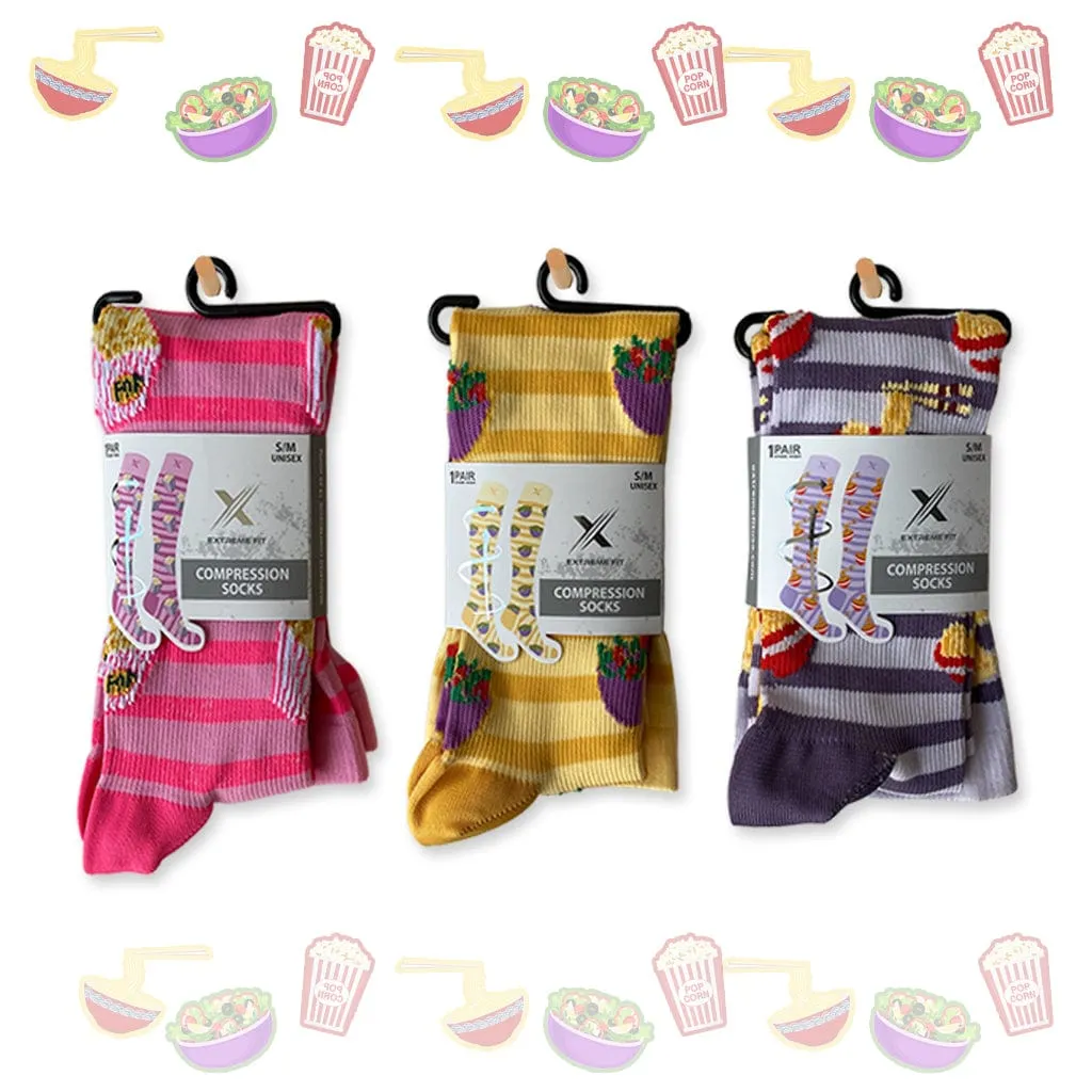 Food Love Compression Socks (3-Pairs)