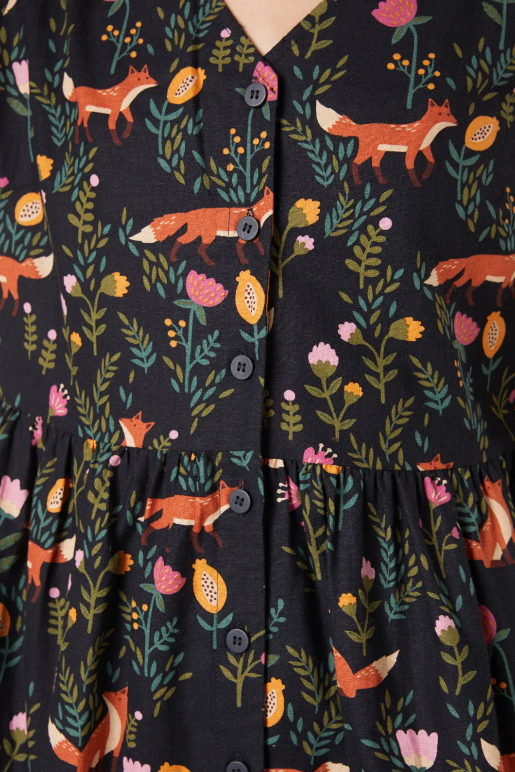 Fox Sleeved Dress