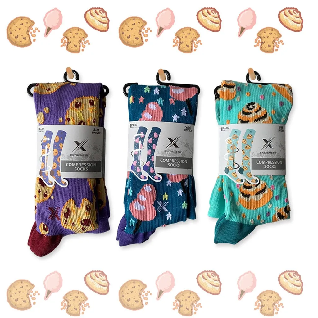 Fun & Expressive Compression Socks (3-Pairs)