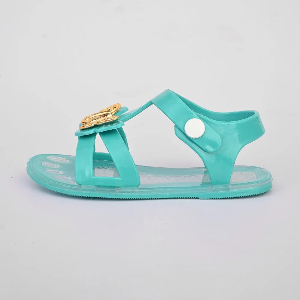 Girl's Butterfly Design Rubber Sandals