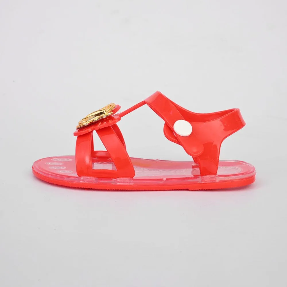 Girl's Butterfly Design Rubber Sandals