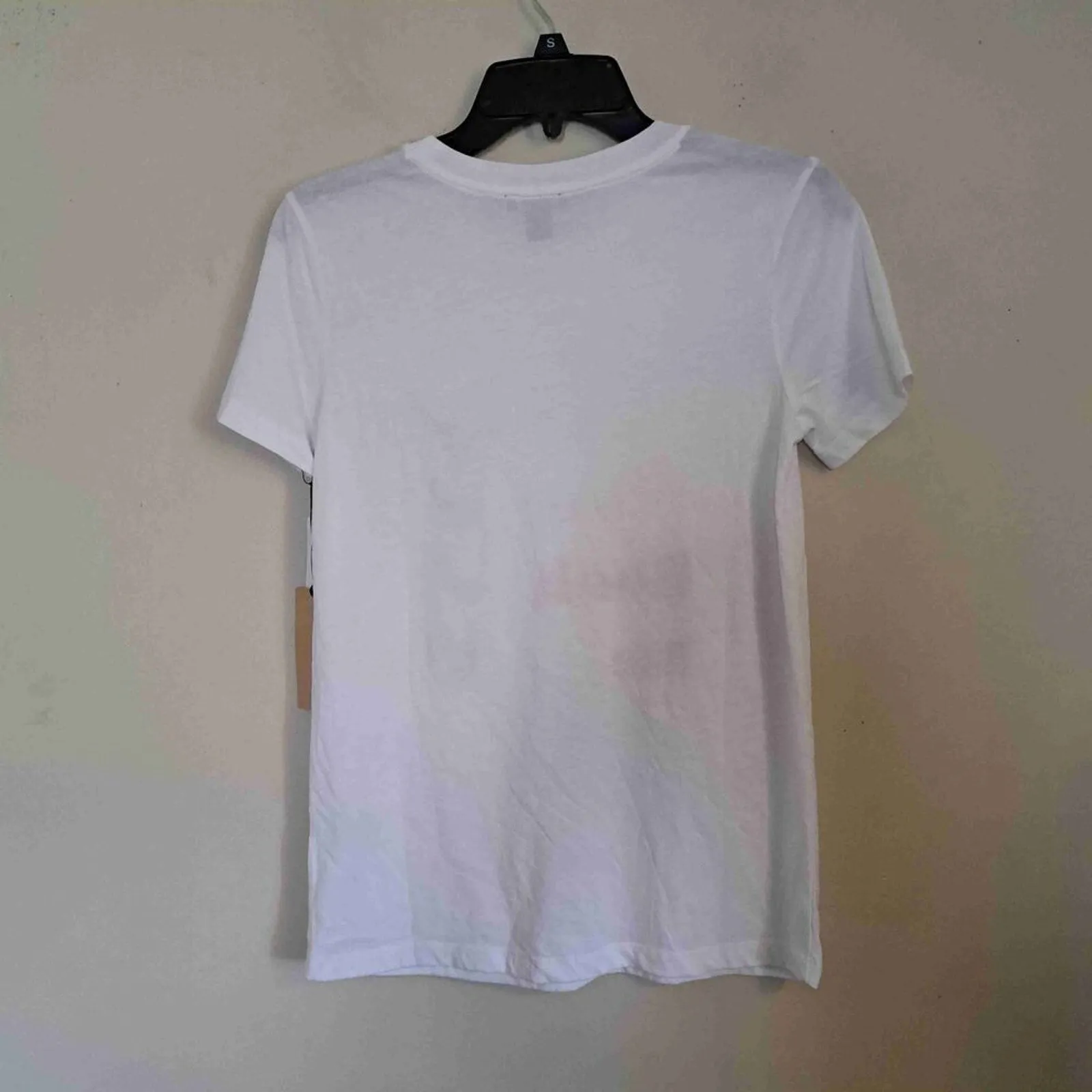 HALOGEN White Short Sleeve Crew Neck Graphic Tee T-Shirt