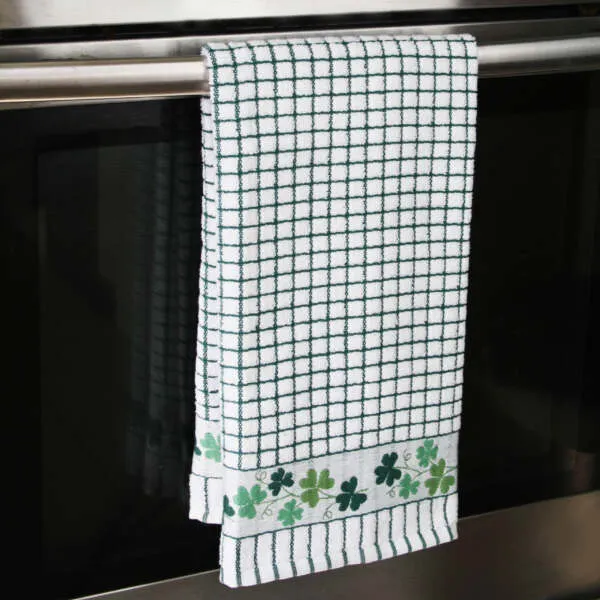 Jacquard Patterned Cotton Terry Tea Towel