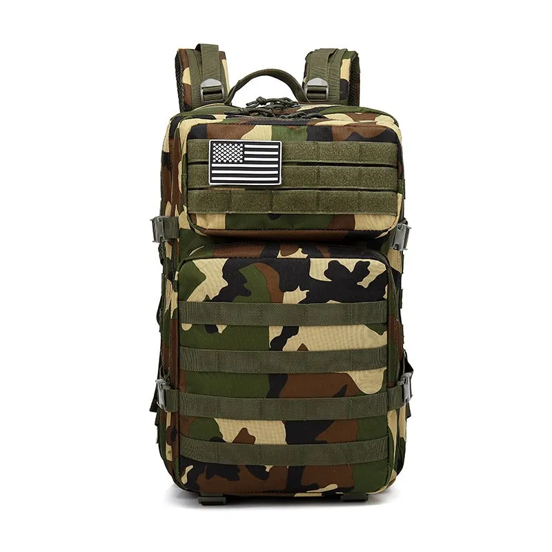 New Trending Portable Molle Bag 45L Mountain Travel Luggage Oxford Tactical Backpack |