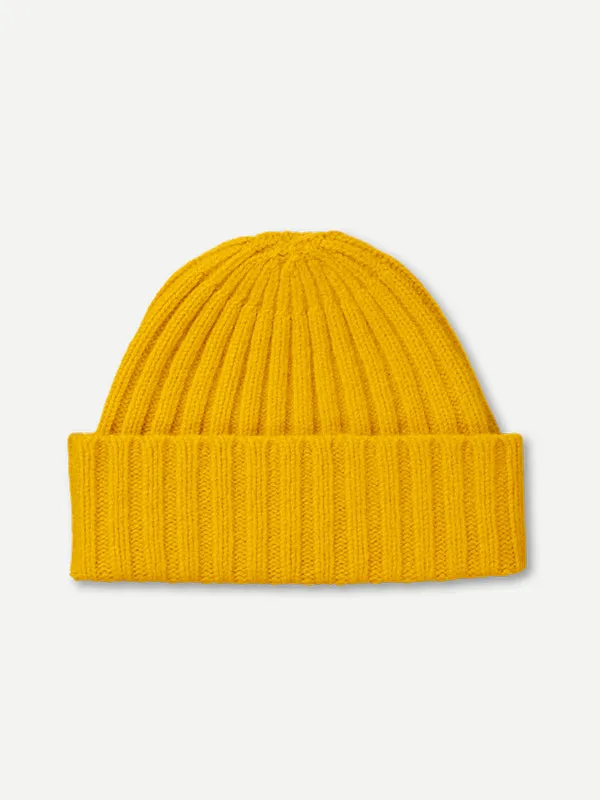 PLAIN RIBBED HAT GOLDEN EYE