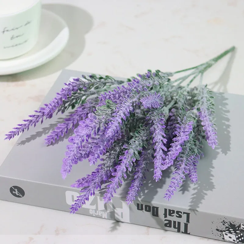 Plastic Lavender Bundle Fake Plants