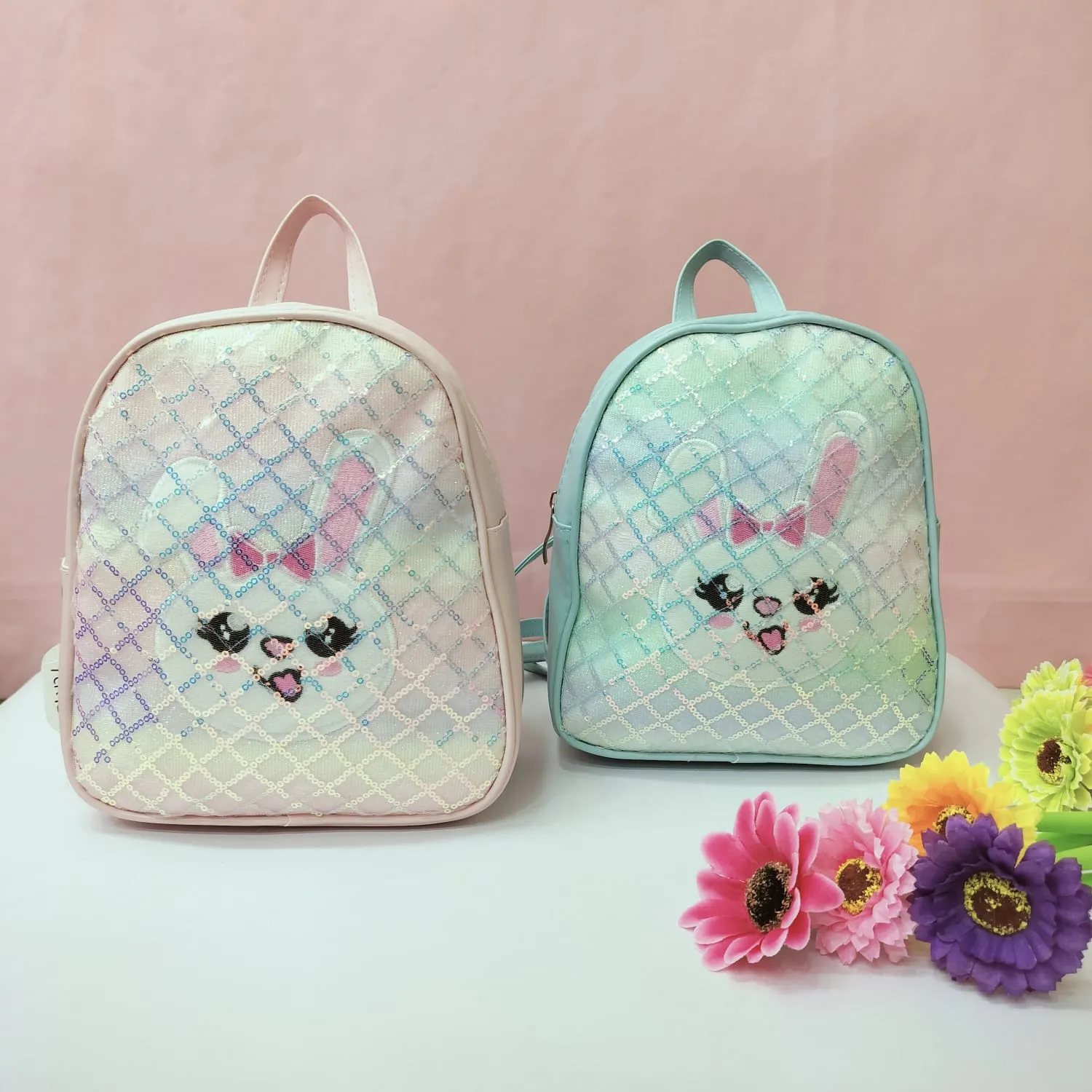 Printed Rabbit Mini Backpack.