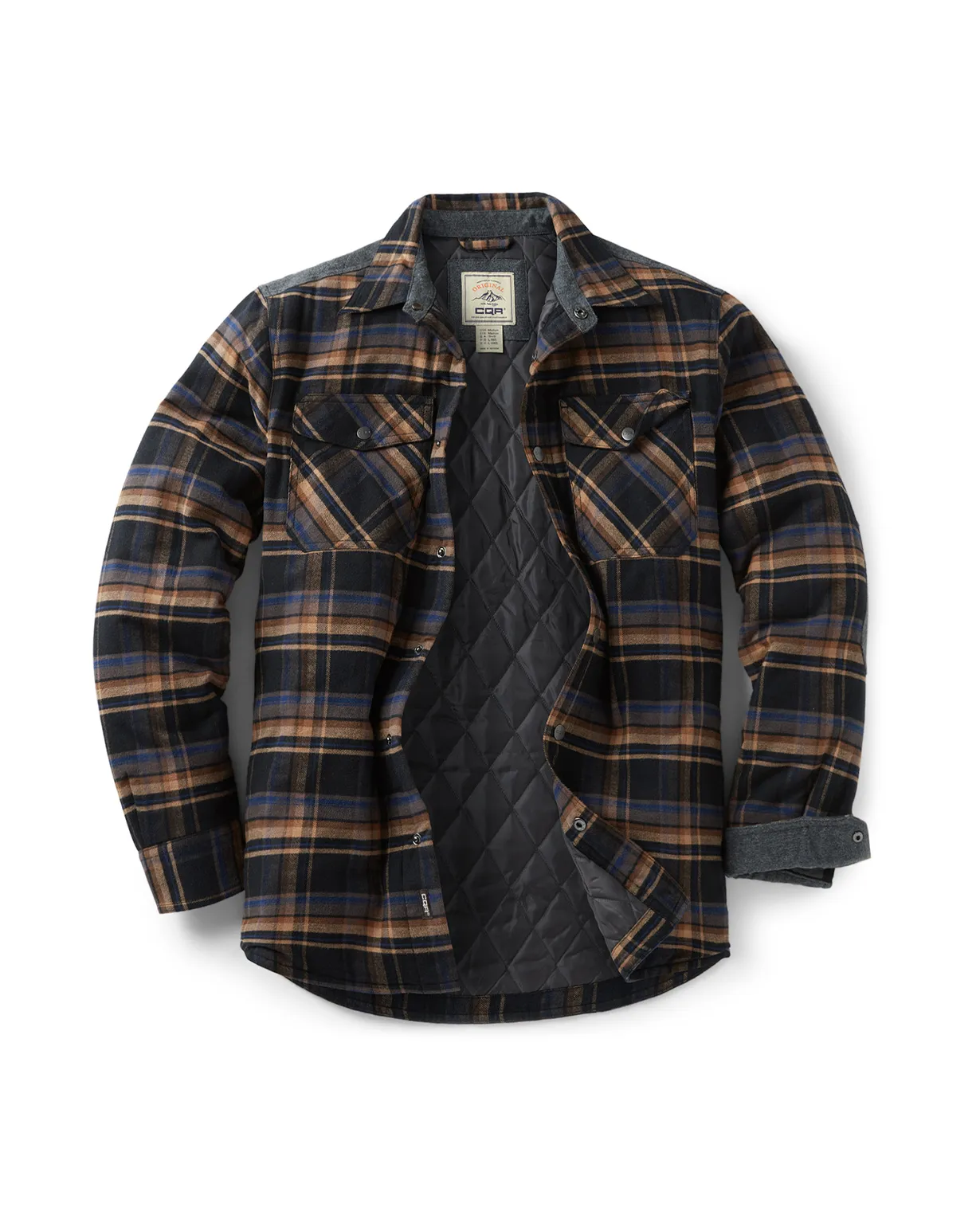 Quilted Flannel Shirt Jacket [HOK730]